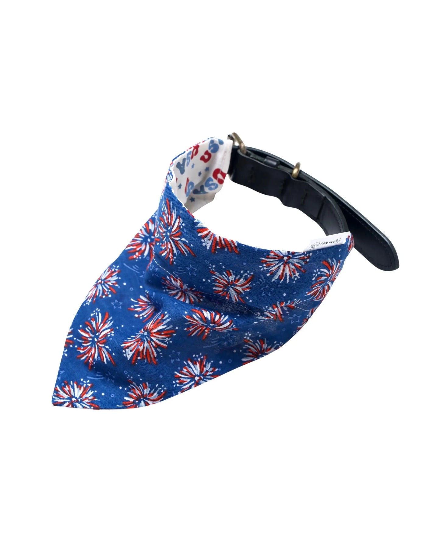 Premium Cotton Fourth of July Pet Bandanas - Slide-On Collar Design - Washable and Reusable