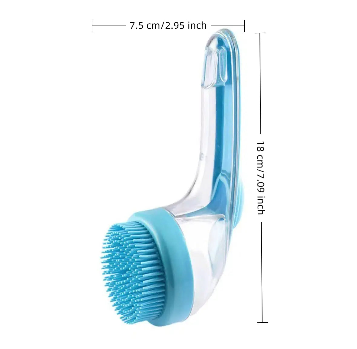 2026 2-in-1 Pet Bath and Grooming Brush with Integrated Soap Dispenser, 8in x 3in x 4in, Gentle Massage Brush for Long and Short Haired Dogs and Cats, Perfect for Bathing and Daily Care