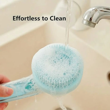 2026 2-in-1 Pet Bath and Grooming Brush with Integrated Soap Dispenser, 8in x 3in x 4in, Gentle Massage Brush for Long and Short Haired Dogs and Cats, Perfect for Bathing and Daily Care